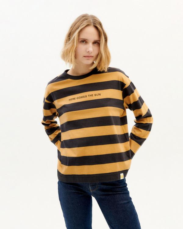 Thinking_mu_ochre_stripes_Emily_t_shirt__2