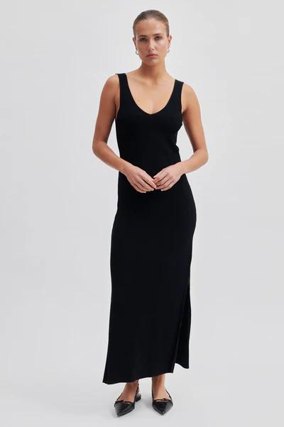 Second_Female_Como_knit_long_dress_black_2